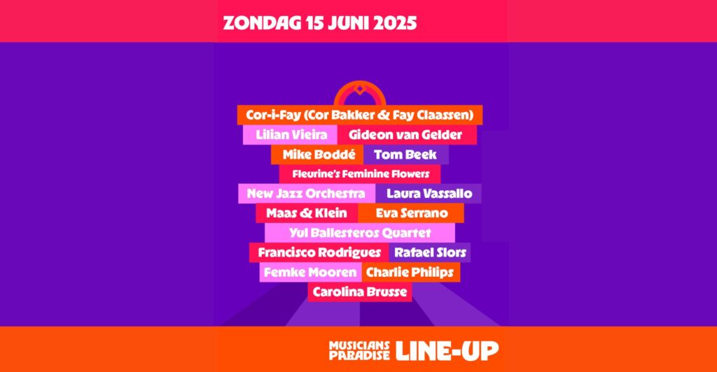 Line-Up Zondag